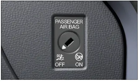 Volkswagen ID.4 passenger airbag key switch dashboard control activation deactivation