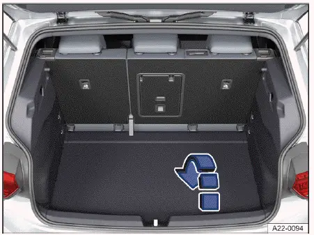 Volkswagen ID.4 Gepäckraumboden öffnen und schließen Anleitung