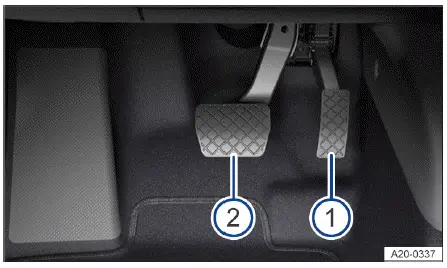 Volkswagen ID.4 Pedale Fußraum Gaspedal Bremspedal Übersicht