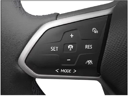 Volkswagen ID.4 Multifunktionslenkrad linke Seite Bedienelemente Travel Assist Steuerung Übersicht