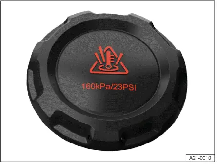 Volkswagen ID.4 Frontraum Kühlmittelbehälter Deckel Position